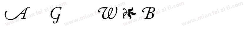Adobe Garamond W01 B字体转换